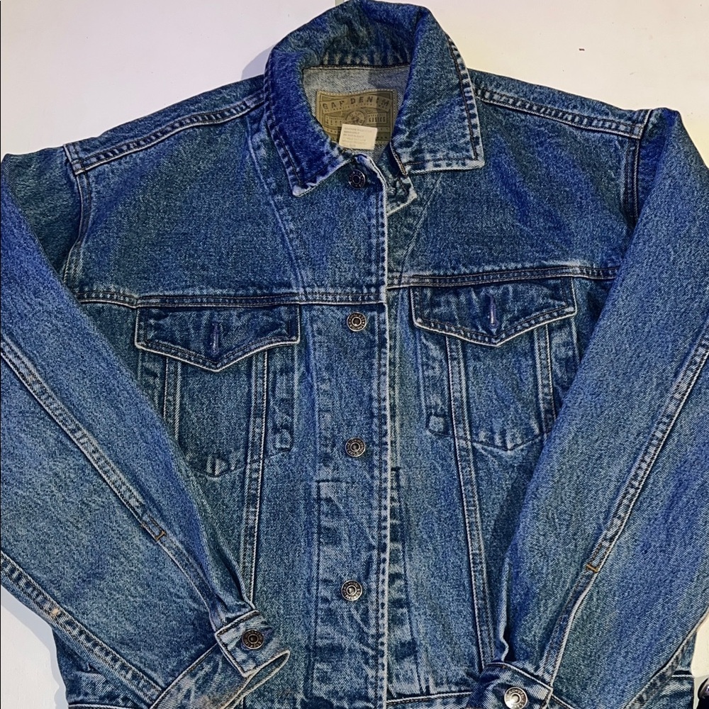 Vintage Gap Classic Blue Denim Jacket size S